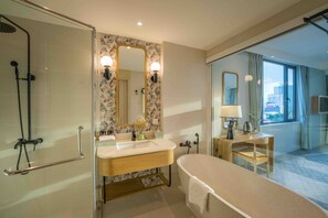 Cozy Family Room | Bathroom | Designer toiletries, hair dryer, bathrobes, slippers - Cozy Danang Boutique Hotel (Da Nang)