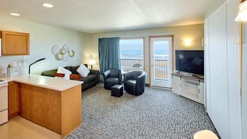 Una televisión, una oficina