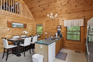 Dining - Cabin Retreat: Secluded Deck ~ Hot Tub ~ Game Room (Sevierville)