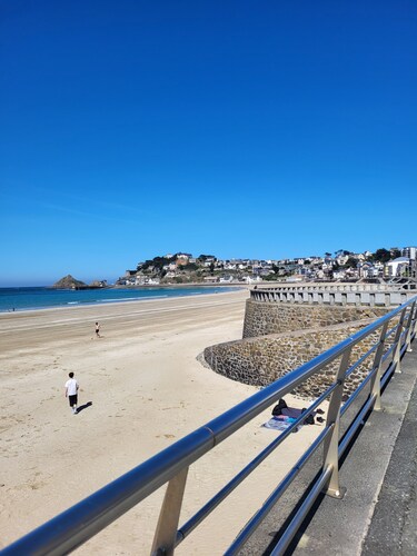 Apart Rdc 2-3-4 people 50m2 Ground floor+closed courtyard of 30m2 100m the beach