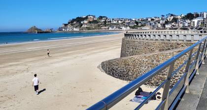 Apart Rdc 2-3-4 people 50m2 Ground floor+closed courtyard of 30m2 100m the beach