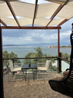 Panoramic Double Room, 1 Double Bed, Non Smoking, Sea View | View from room - QCUNDA OTEL RESTORANT (Ayvalik)