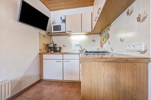 Fridge, microwave, stovetop, dishwasher - Holiday Apartment 'Schwalbennest' with Mountain View, Wi-Fi, Balcony and Garden (Mühlbach)
