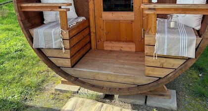 Tiny House mit Sauna und Garten