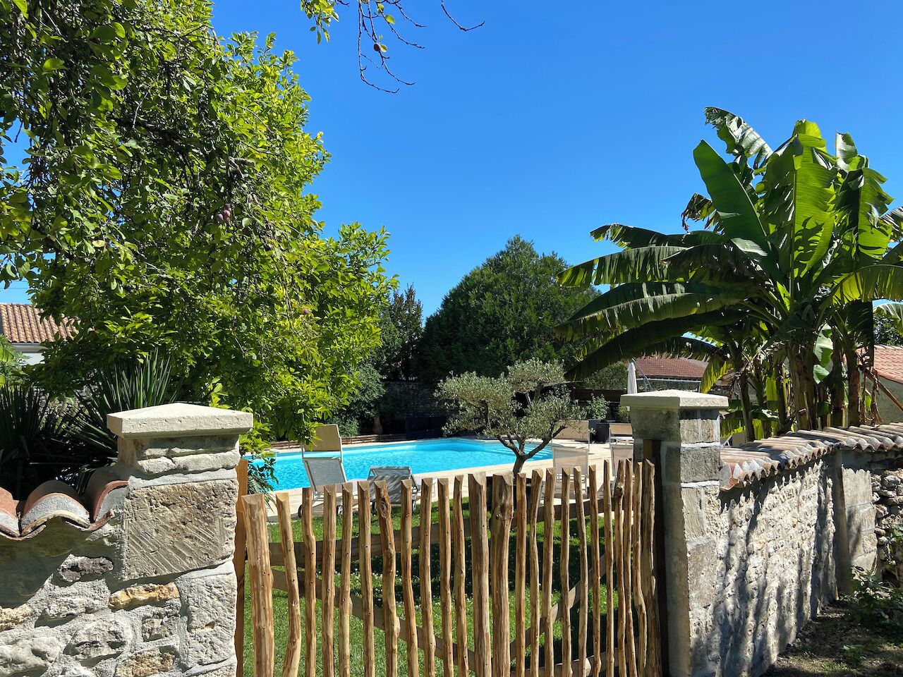 Piscine extérieure, piscine chauffée