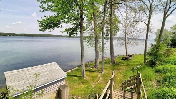 Property grounds - Owasco Lake House w/ 120ft private water front! (Fleming)