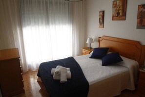 2 bedrooms, iron/ironing board, travel crib, WiFi