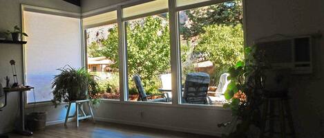 Blick von der Unterkunft