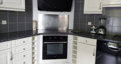 Grande Villa, piscine, jardin boisé,proche lacs et océan. Idéal pour familles.