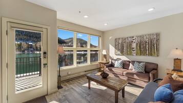 Smart TV, fireplace, video games, books