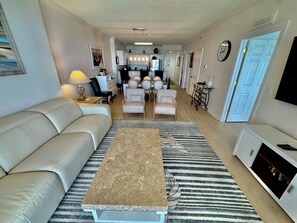 TV - Gulf-Front End Unit, Million Dollar Views, Recliners, Comfort, Beach Service! (Panama City Beach)