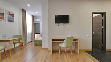 Junior Double Room, Mountain View | Premium bedding, down comforters, in-room safe, desk