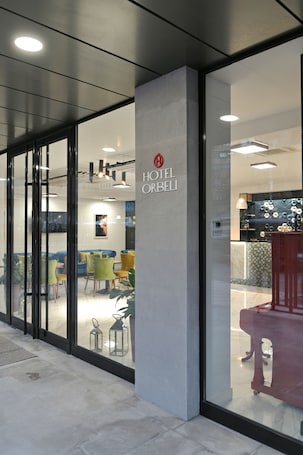 Property entrance. Orbeli Hotel Yerevan