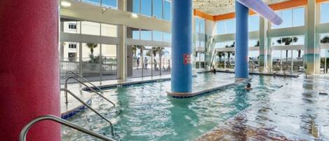 2 indoor pools, seasonal outdoor pool