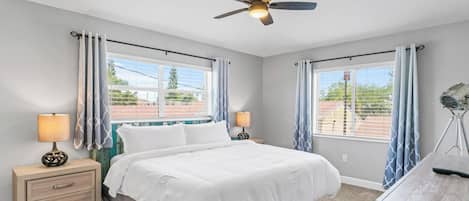 3 soverom, strykejern/-brett, reiseseng for barn og wi-fi