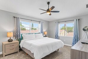 3 bedrooms, iron/ironing board, travel cot, WiFi