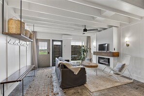 Smart TV, books - little Home on the Range! (Hutchinson)