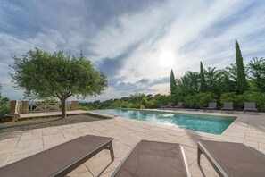 A heated pool