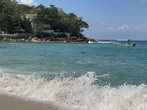 En la playa