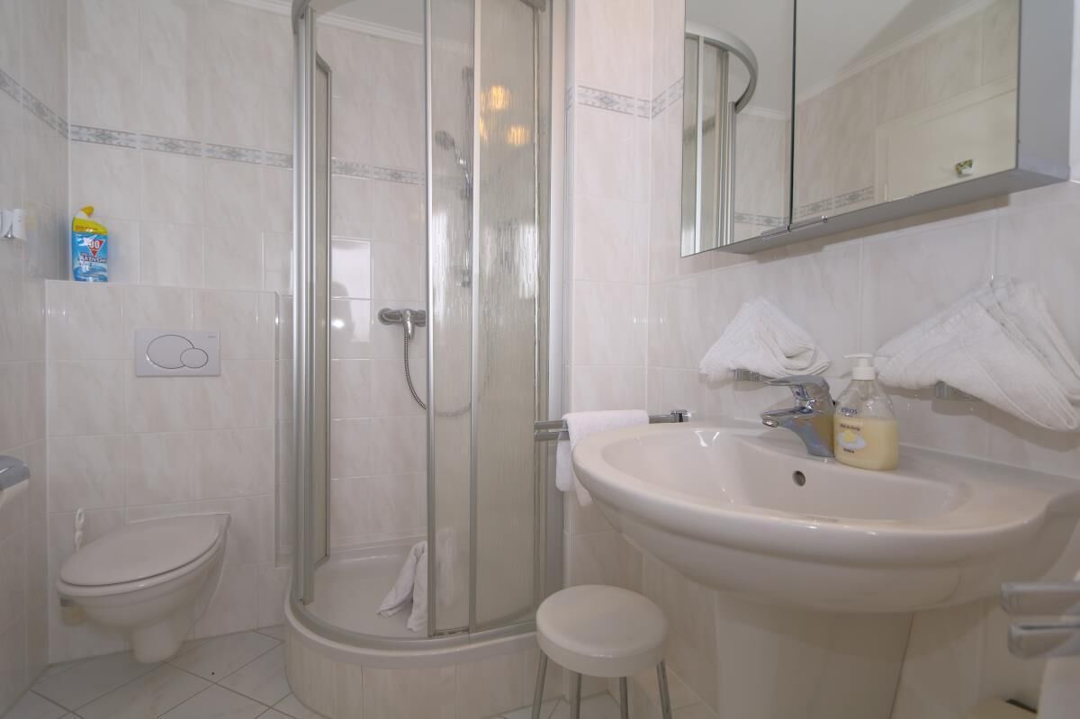 Shower, hair dryer