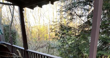 Cottage 1 block from Main St. on historic property.