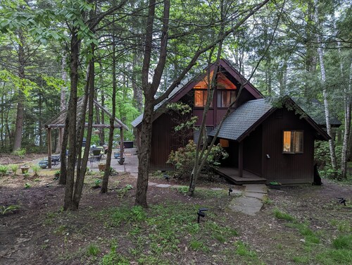Great Family Cabin in the woods on a lake.