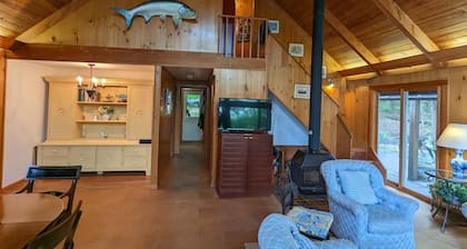 Great Family Cabin in the woods on a lake.