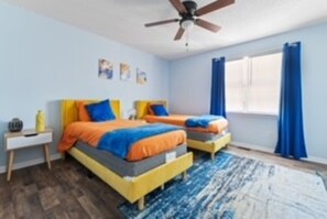 2 bedrooms, desk, iron/ironing board, free WiFi