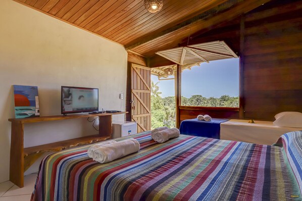 スタンダード トリプルルーム | WiFi (無料)、ベッドシーツ