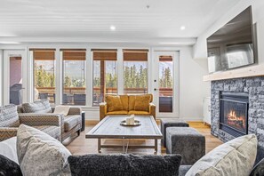 电视、壁炉、立体声音响