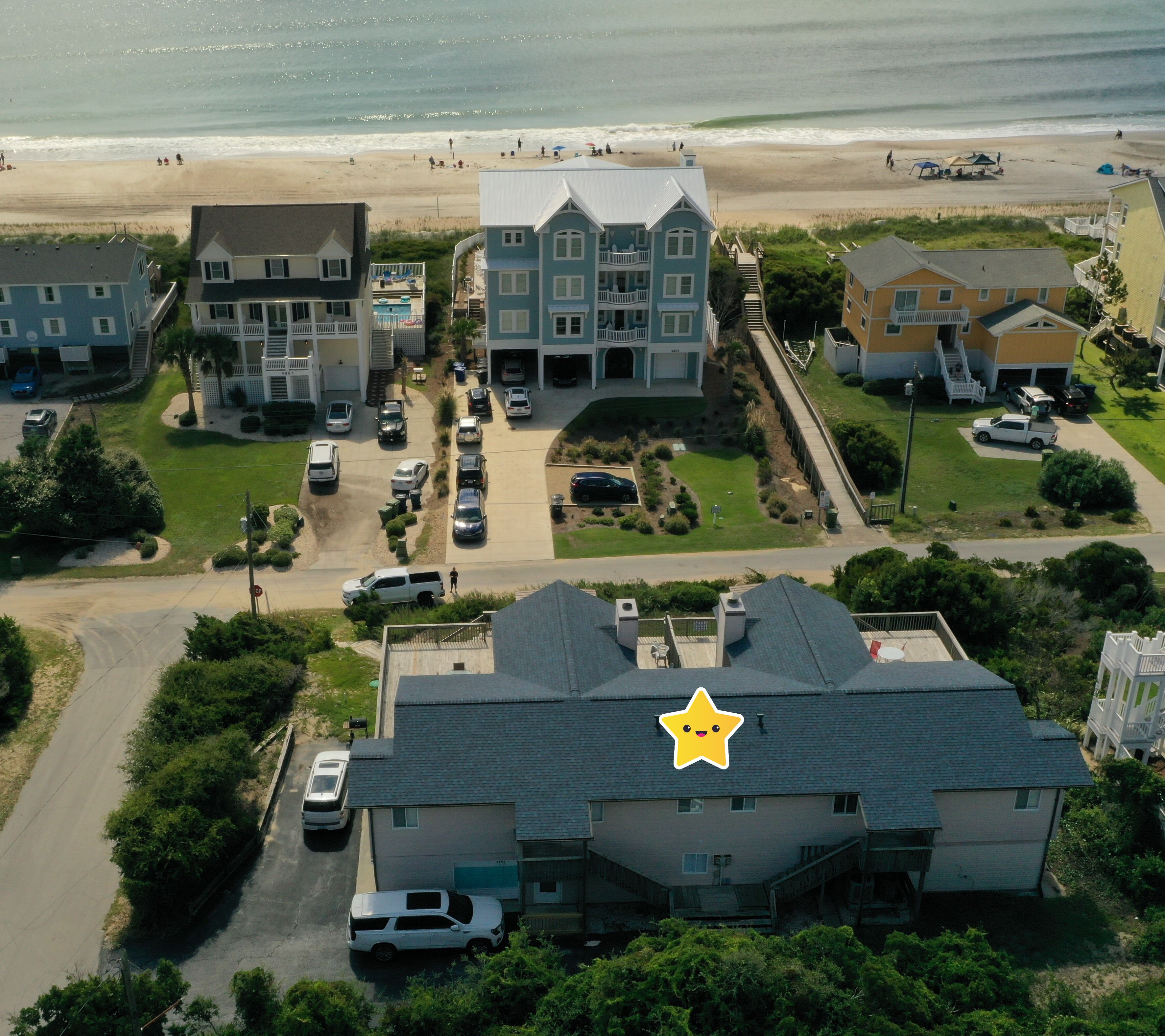 2nd-row EAST UNIT w/great views, just steps from the sand!