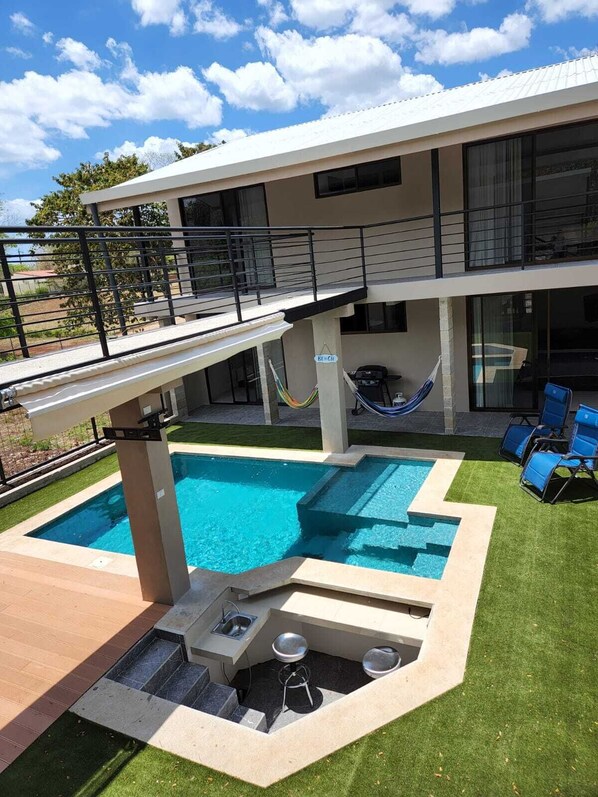 Outdoor pool - Relax beach house at 10 min from the best beaches in Costa Rica (Provincia de Guanacaste)