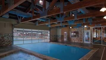 Indoor pool, a heated pool
