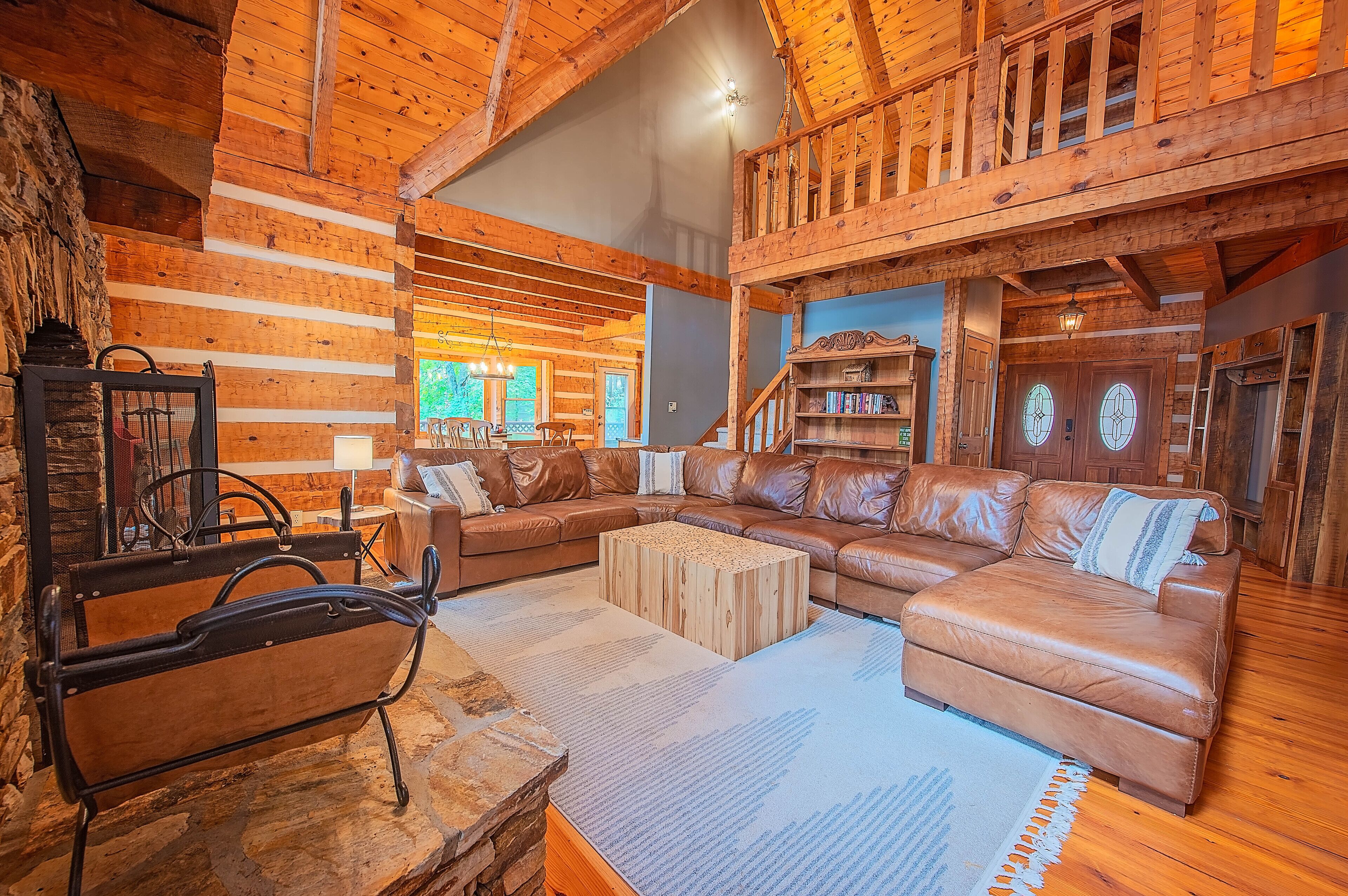 Smart TV, fireplace, table tennis, books