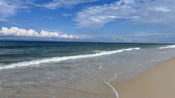 Beach nearby, sun-loungers