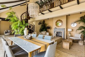 Dining - Spectacular hillside villa with pool, incredible views, private chef, & staff (Puerto Vallarta)