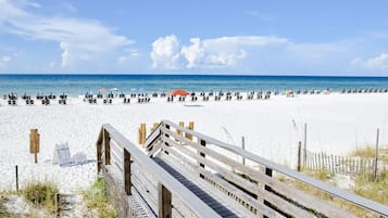 Vlak bij het strand
