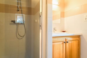 Shower, hair dryer