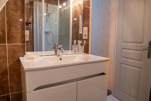 Shower, hair dryer