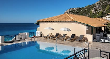 Apartment in a Hotel 'Sunset Premium Studio A' with Sea View, Shared Pool, & Wi-Fi