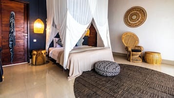 One Bedroom Villa | 高級寢具、迷你吧、房內夾萬、書桌