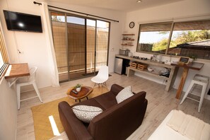 Televisión de pantalla plana, estación para iPod