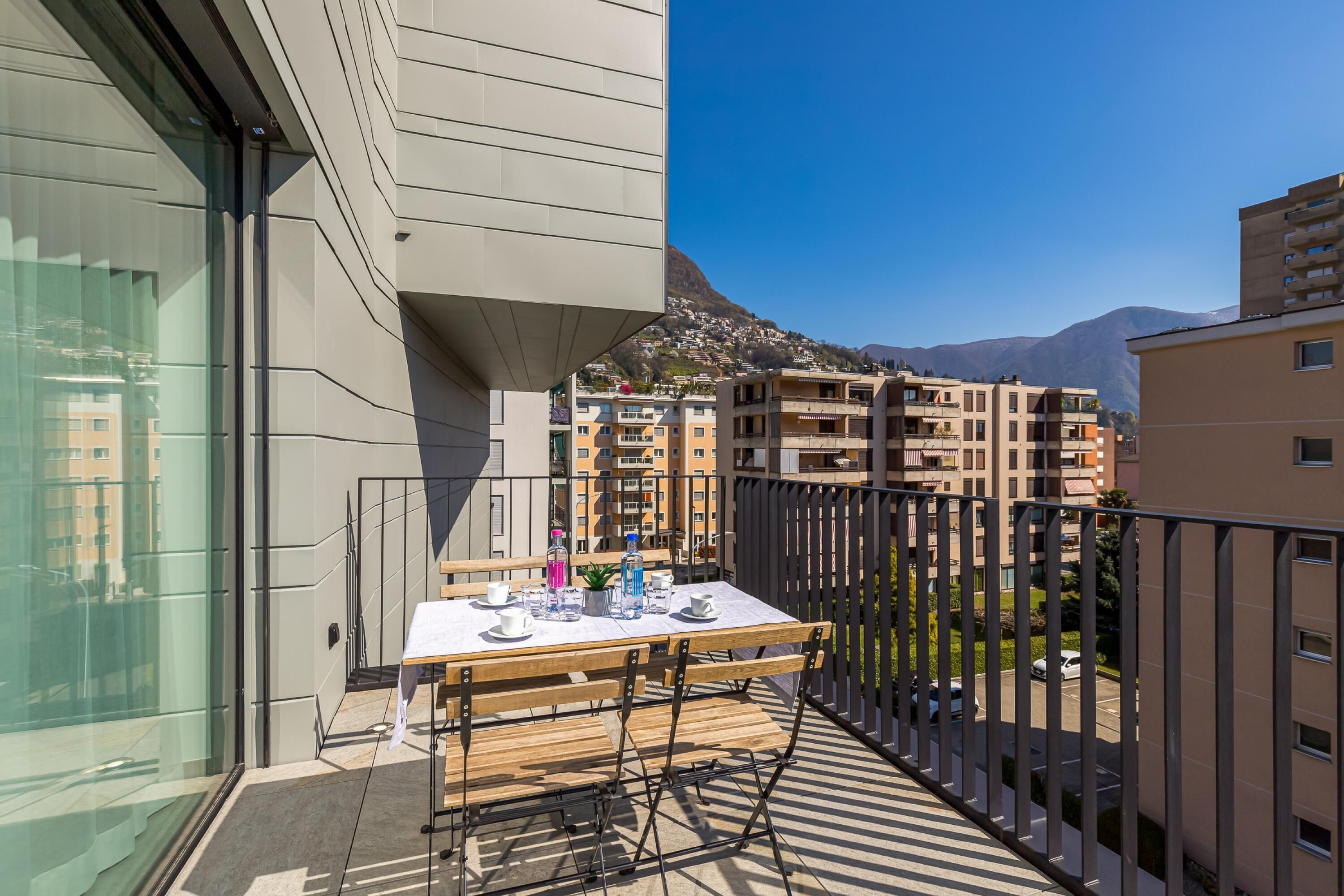 Family Apartment, Multiple Bedrooms, 2 Bathrooms (ICON H Lugano 401 Suite Business) | Terrace/patio