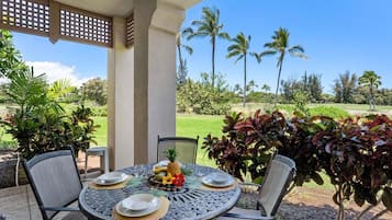 Villa, 3 habitaciones | Restaurante al aire libre