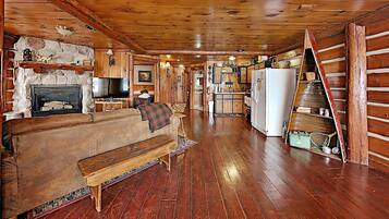 40-inch TV with cable channels