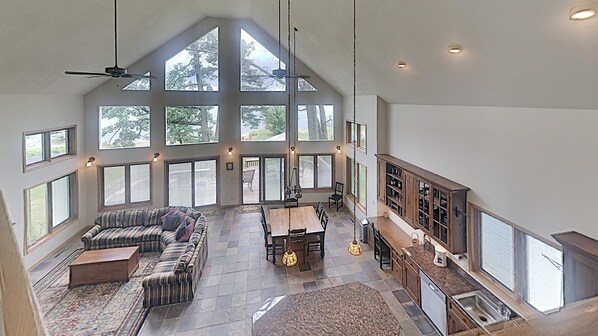 Cabin, Multiple Beds, Kitchen | Living area | 40-inch TV with cable channels - Olson Bay Getaway (Edgerton)