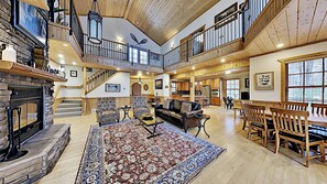 Cabin, Multiple Beds, Kitchen | Living area