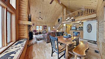 40-inch TV with cable channels