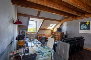 TV, DVD player, stereo