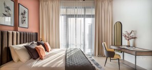 1 bedroom, desk, iron/ironing board, WiFi